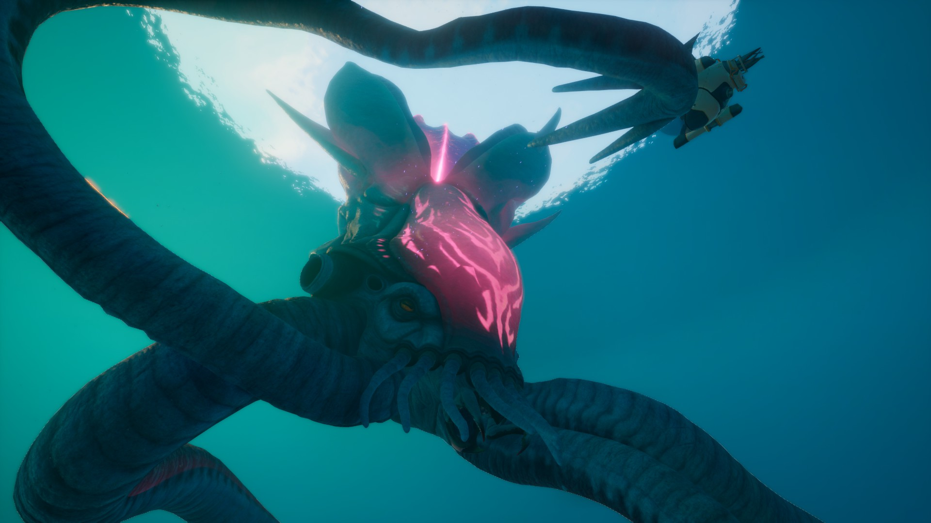 ⑳コレクター・リヴァイアサン（Collector Leviathan）のタッドポールを拘束した様子の画像