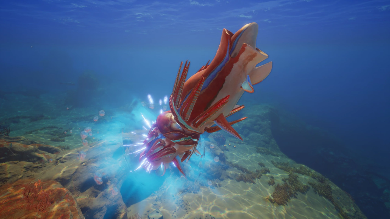 ⑨ハンマーヘッド（Hammerhead）の他個体と衝突する様子の画像